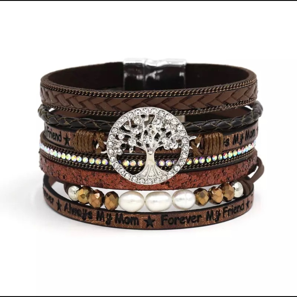Brown Always my Mom ⭐️ Forever my Friend bracelet